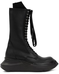 Rick Owens DRKSHDW Eyelet Detailed Chunky Army Boots - Black