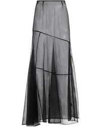 Simone Rocha - Flared Sheer Tulle Midi Skirt - Lyst