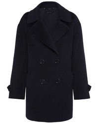 Max Mara - Wool Double-breasted Long-sleeved Coat - Lyst