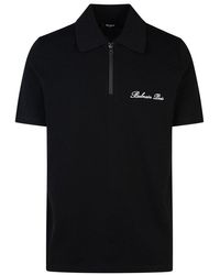 Balmain - Logo Embroidered Short-sleeved Polo Shirt - Lyst