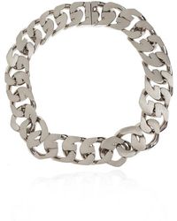 Givenchy - Silver Brass Necklace - Lyst