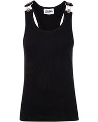 Jean Paul Gaultier - Overall Buckles Ribbed-Knit Tank Top - Lyst