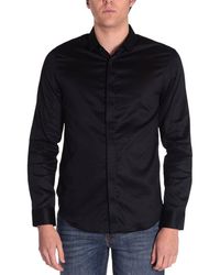 Armani Exchange - Long Sleeved Buttoned Shirt - Lyst