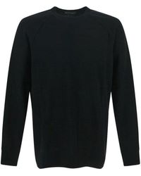 Ann Demeulemeester Lemme Knitted Crewneck Sweater - Black