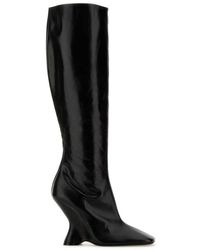 Dries Van Noten - Knee-High Square-Toe Boots - Lyst