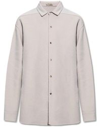 Fear Of God Logo Patch Buttoned Shirt - Natural