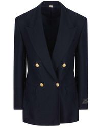 Gucci - Double Breasted Tailored Jacket - Lyst