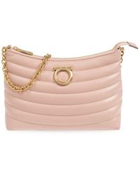 Ferragamo - Gancini Zipped Shoulder Bag - Lyst
