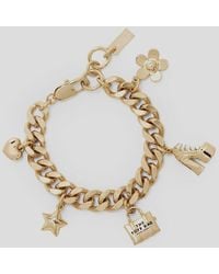 Marc Jacobs - Mini Icon Charm Chained Bracelet - Lyst