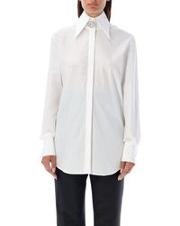 Balmain - Embellished Poplin Shirt - Lyst