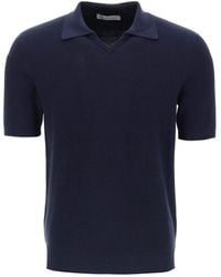 Brunello Cucinelli - Cotton Knit Polo Shirt - Lyst