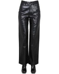 ROTATE BIRGER CHRISTENSEN - High-waisted Faux Leather Pants - Lyst