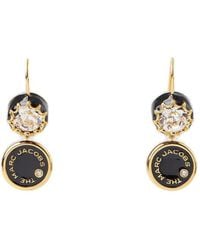 Marc Jacobs The Medallion Drop Earrings - Black