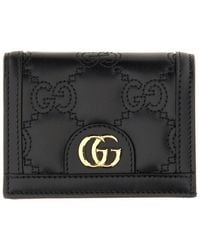 Gucci - GG Matelassé Card Case Wallet - Lyst