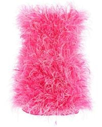 The Attico - Attico All Over Feather Mini Dress - Lyst