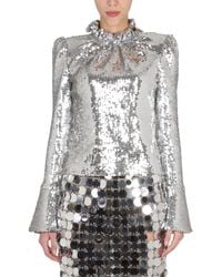 Rabanne - Sequined Top - Lyst