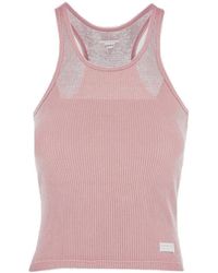 Alexander Wang - Logo Tag Ribbed Tank Top - Lyst