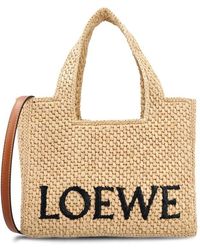 Loewe - X Paula's Ibiza Small Font Tote Bag - Lyst