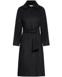 Max Mara - Manuela Icon Belted Long-Sleeved Coat - Lyst