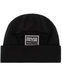 Versace - Beanie With Patch, - Lyst