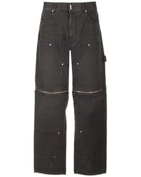 Givenchy - Zip Detailed Jeans - Lyst