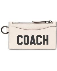 COACH - Leather Card Case, - Lyst