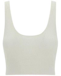 Chloé - Ribbed Cropped Top - Lyst