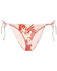 Versace - Barocco Sea Tie-fastened Bikini Bottoms - Lyst