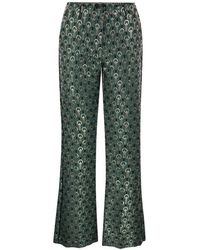 Weekend by Maxmara - Girino Flared Trousers In Jacquard Fabric - Lyst