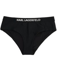 Karl Lagerfeld - 'karl' Logo Bikini Bottom - Lyst