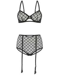 Gucci - gg Star Tulle Lingerie Set - Lyst