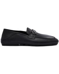 Ferragamo - Gancini-Plaque Hybrid Driver Loafers - Lyst