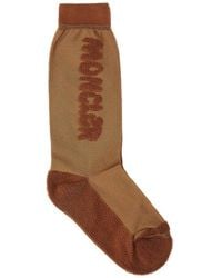 Moncler Genius - Moncler X Salehe Bembury Logo Embroidered Ribbed Socks - Lyst