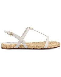 Prada - Strapped Flat Sandals - Lyst