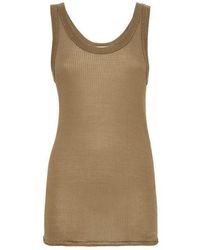 Lemaire - Scoop-neck Sleeveless Tank Top - Lyst
