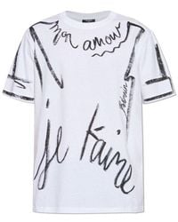 Balmain - T-Shirt With Print - Lyst