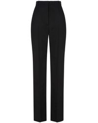 Save 67% Alexander McQueen Other Materials Pants in Pink Womens Clothing Trousers Slacks and Chinos Capri and cropped trousers 