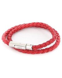 for Men Red Mens Jewellery Bracelets Tods Mycolors Bracelet In Leather in Red,White 