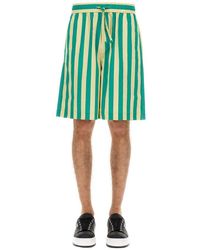Sunnei - Striped Bermuda Shorts - Lyst