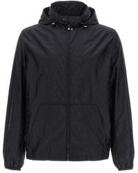 Valentino - Zip-Up Hooded Jacket - Lyst