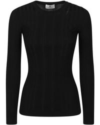 Elisabetta Franchi - Transparency Detailed Golden Buttons Top - Lyst