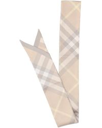 Burberry - Checked Pointed-tip Scarf - Lyst