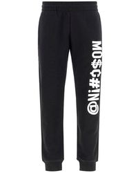 Moschino - Logo Embroidery Tracksuit Bottoms - Lyst