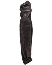 Rick Owens - Embroidered Denim Long Dress - Lyst