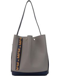 MCM Drawstring Shoulder Bag - Grey