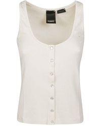 Pinko - Buttoned Tank Top - Lyst