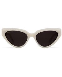 Balenciaga - Bb0270s White Sunglasses - Lyst