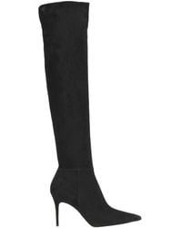 Gianvito Rossi - Pointed-toe Knee-high Boots - Lyst