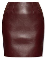 Versace - Leather Skirt - Lyst