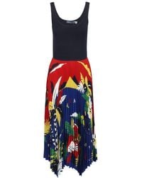 Polo Ralph Lauren - Floral-printed Sleeveless Midi Dress - Lyst